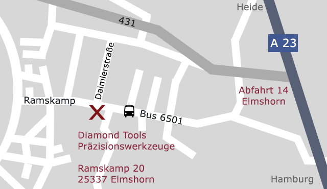 Lagekarte Diamond Tools Kleiner